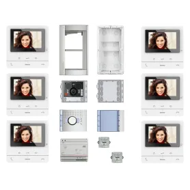 Kit videocitofono Bticino 6 famiglie monitor 100V16B 344652
