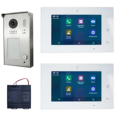 Kit Videocitofono bifamiliare FULL DUPLEX WIFI Ipertronic Kit Videocitofono bifamiliare FULL DUPLEX WIFI Ipertronic