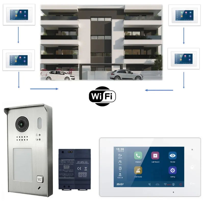 Kit videocitofono wifi monofamiliare