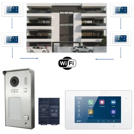 Kit videocitofono wifi monofamiliare Kit videocitofono wifi monofamiliare