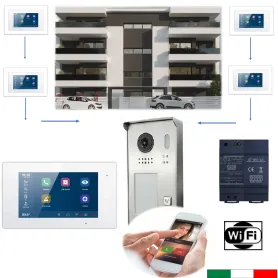 Kit videocitofono wifi monofamiliare