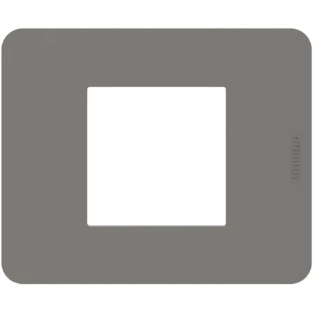 Placca Bticino MatixGO Tortora 2M JA4802TD