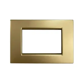 Placca vimar idea in metallo a 4M oro Opaco compatibile 2027