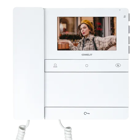 Kit videocitofono ULTRA SIMPLEBUS2 Comelit 10 famiglie da incasso