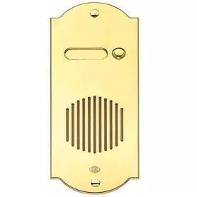 Pulsantiera PVD Citofonica P101 in Ottone Oro 1 Pulsante
