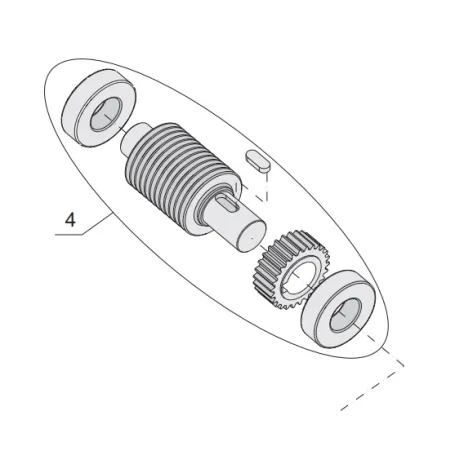 RICAMBIO VSF R18 CORONA CON CUSCINETTI TAU S-650R180044