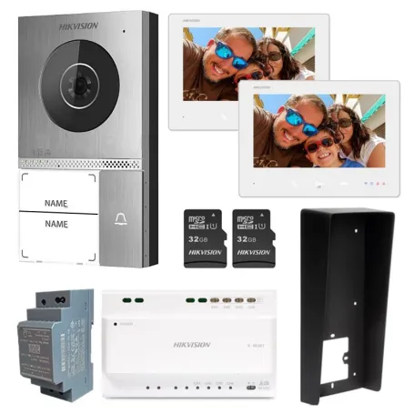 Videocitofono bifamiliare Hikvision WIF DS-KIS705EY 2 Fili 305305972 Videocitofono bifamiliare Hikvision WIF DS-KIS705EY 2 Fili 305305972