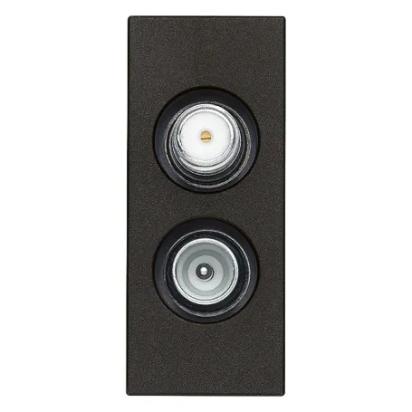 Presa TV/Sat demiscelata nero compatibile Linea vimar tipo 30302.01G