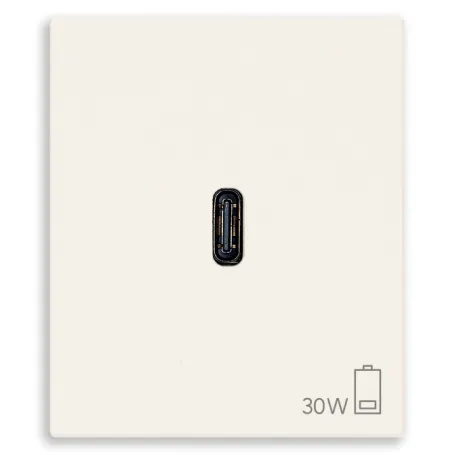 Alimentatore USB C 60W PD canapa Linea vimar 30298.C