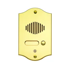Pulsantiera ottone 1 pulsante in ottone  LUCIDO  oro CITOFONICA UNIVERSALE