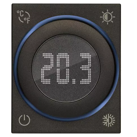 Termostato rotella Wireless 1 ingresso nero serie Linea vimar 30811.G