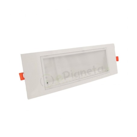 Lampada emergenza cartongesso o parete controsoffitto incasso led 24W
