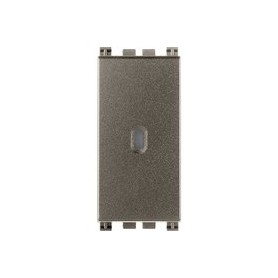 Deviatore 1P assiale  metal silver 19105.M