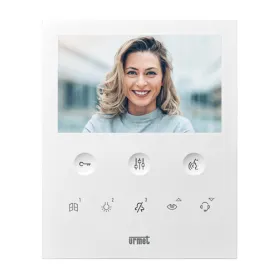 Monitor Vivavoce Bianco Urmet 1750/6 a Colori MIRO