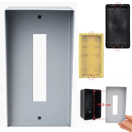 Piastra di Conversione da Incasso a Parete per Pulsantiera Citofonica e Videocitofonica – Universale 21x13 cm