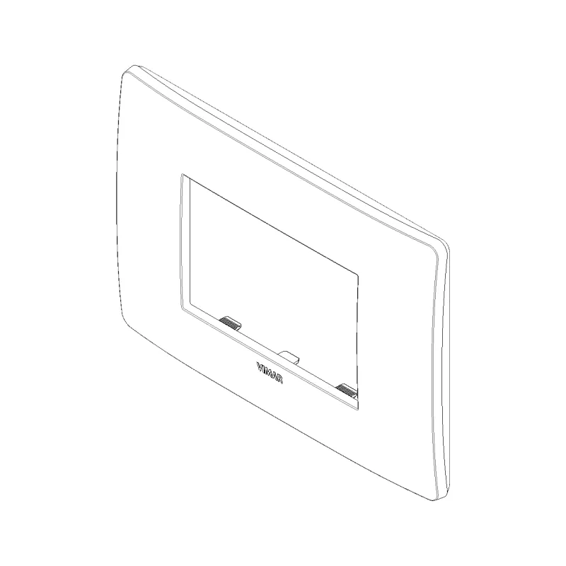 Placca Vimar Plana Up 3M argento 14653U.32