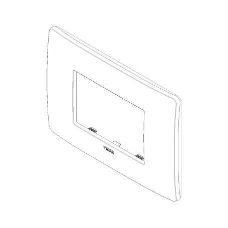 Placca Vimar Plana Up 3M grigio cemento matt 14653U.14