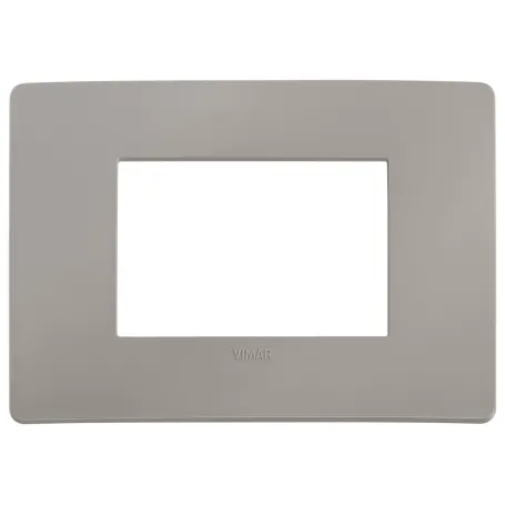 Placca Vimar Plana Up 3M grigio cemento matt 14653U.14