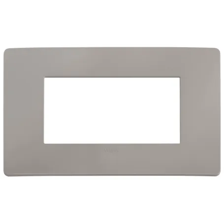Placca Vimar Plana Up 4M grigio cemento matt 14654U.14