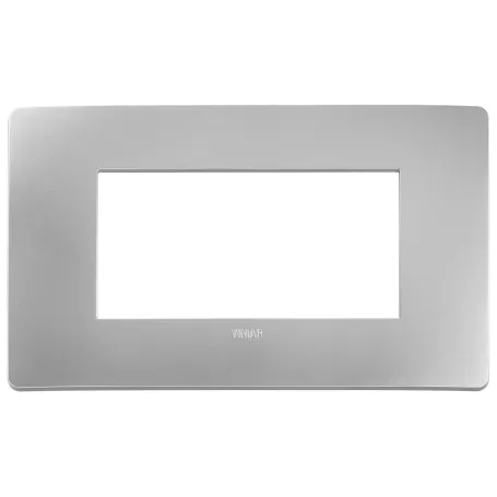 Placca Vimar Plana Up 4M argento 14654U.32