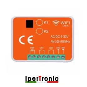RICEVENTE BICANALE WIFI E RADIO 300-868 MHZ