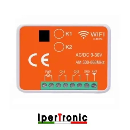 RICEVENTE BICANALE WIFI E RADIO 300-868 MHZ