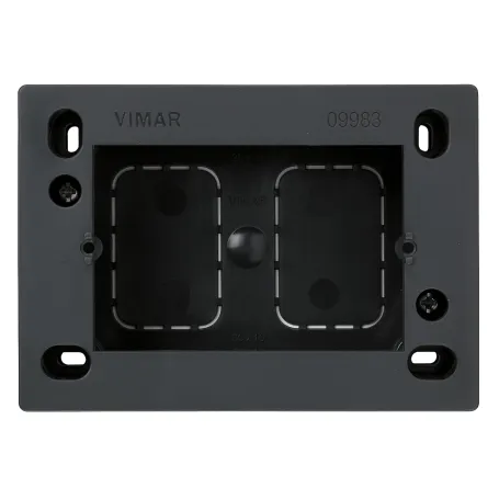 scatola 503 3 moduli  da parete 3 posti grigio