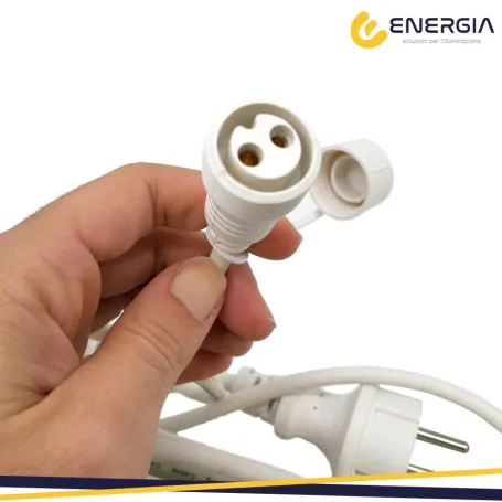 Catena luminosa catenaria nera decorativa vintage 15mt 15 portalampade E27