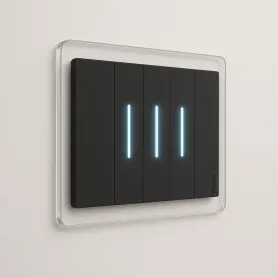 Cornice Luce Design Universale Trasparente – Salvamuro Elegante per Placche Interruttori