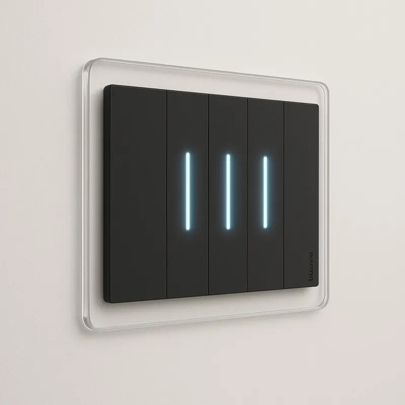 Cornice Luce Design Universale Trasparente – Salvamuro Elegante per Placche Interruttori