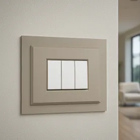 Cornice Luce Design Universale Tortora – Salvamuro Elegante per Placche Interruttori