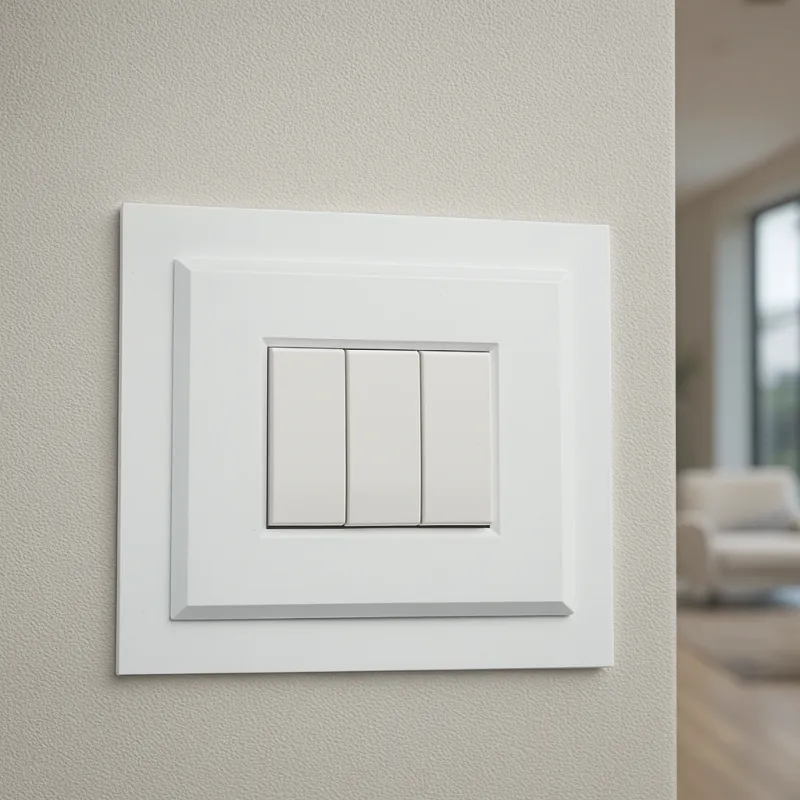 Cornice Luce Design Universale Bianco – Salvamuro Elegante per Placche Interruttori