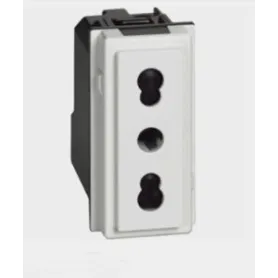 Presa bipasso 16A compatibile con Bticino Living Now BSN