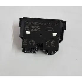 Pulsante doppio nero compatibile con Bticino Living Now...