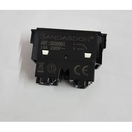 Pulsante doppio nero compatibile con Bticino Living Now biesse