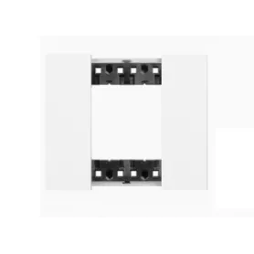 Placca compatibile living now 2 posti bianca