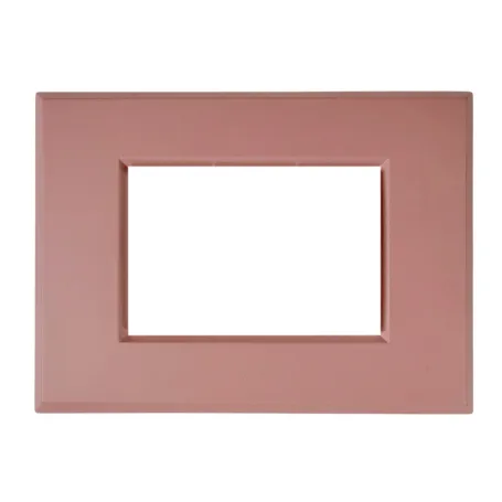 Placca 3 moduli rosa antico opaco Vimar Plana compatibile PLA115 call