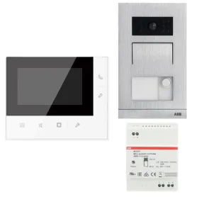 Kit Videocitofono Monofamiliare Abb WLK315B vivavoce 2 fili pulsantiera a parete