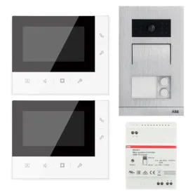 Kit Videocitofono bifamiliare ABB WLK316B vivavoce 2 fili...