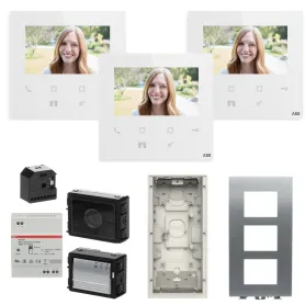 Kit Videocitofono Monofamiliare ABB 3 famiglie vivavoce 2 fili incasso