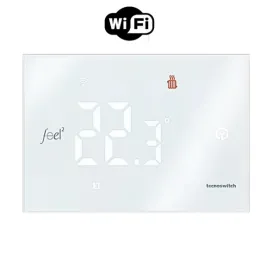 Termostato Touch digitale da Parete Wi-Fi bianco elegante...