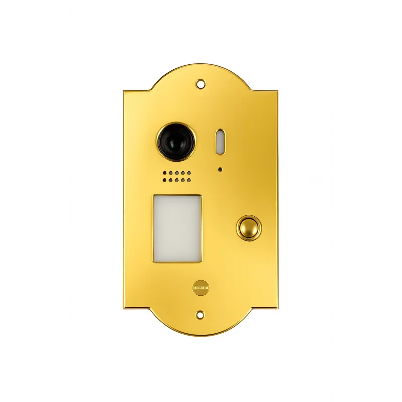 Kit Videocitofono WiFi Classico in Ottone Oro –...