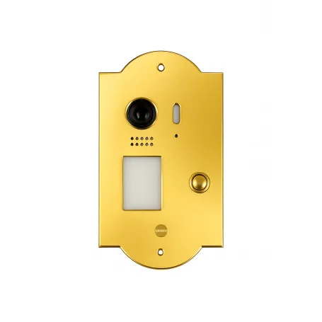Kit Videocitofono WiFi Classico in Ottone Oro – 2 Fili