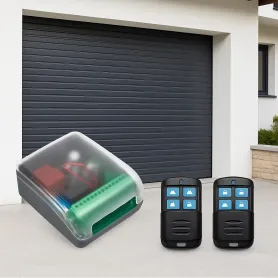 Kit Centralina Universale per Tende e Serrande Con 2 Telecomandi ET6006