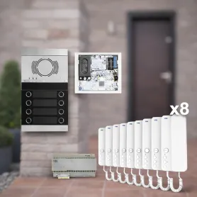 Kit Citofono 2 fili URMET Alpha per 10 Famiglie – Sistema 2Voice Professionale