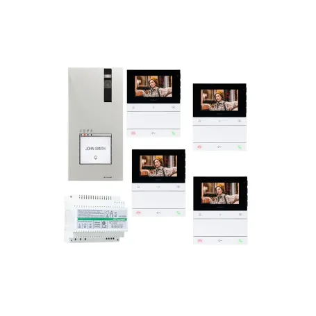 videocitofono vivavoce comelit Quadrifamiliare 4 famiglie 2 fili 8461v