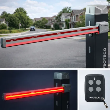 Kit barriera stradale automatica da 6 metri con led