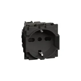 Presa Schuko nera compatibile con Bticino Living Now BIESSE