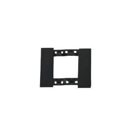 Placca 2P nero compatibile con Bticino Living Now Biesse