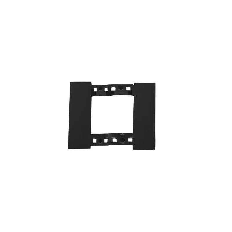 Placca 2P nero compatibile con Bticino Living Now Biesse